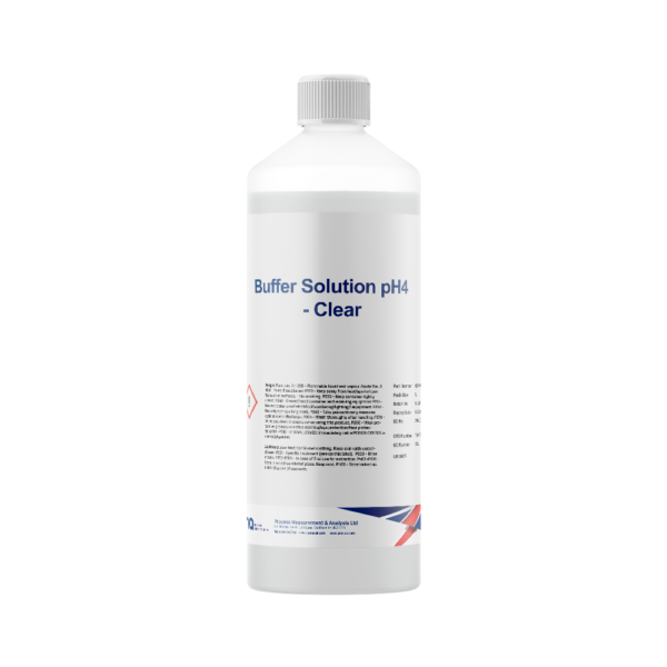 Bottle of pH 4.0 Buffer solution for sale by PMA LTD