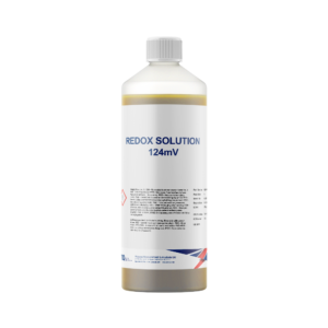 Bottle of Redox-ORP Solution 124mV for sale by PMA LTD